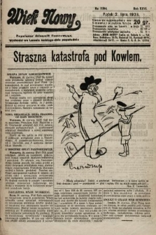 Wiek Nowy : popularny dziennik ilustrowany. 1926, nr 7504