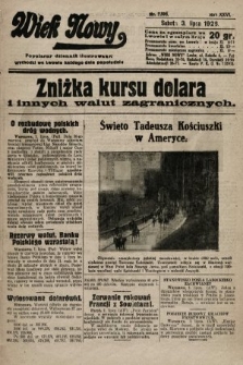 Wiek Nowy : popularny dziennik ilustrowany. 1926, nr 7505