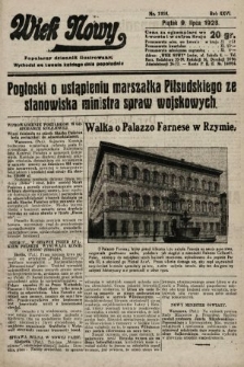 Wiek Nowy : popularny dziennik ilustrowany. 1926, nr 7510