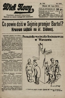 Wiek Nowy : popularny dziennik ilustrowany. 1926, nr 7519
