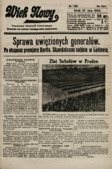 Wiek Nowy : popularny dziennik ilustrowany. 1926, nr 7520