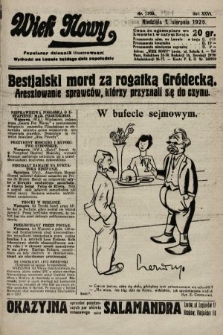 Wiek Nowy : popularny dziennik ilustrowany. 1926, nr 7531