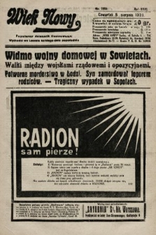 Wiek Nowy : popularny dziennik ilustrowany. 1926, nr 7533