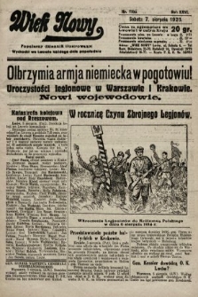 Wiek Nowy : popularny dziennik ilustrowany. 1926, nr 7535