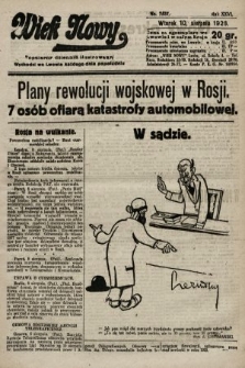 Wiek Nowy : popularny dziennik ilustrowany. 1926, nr 7537