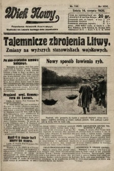 Wiek Nowy : popularny dziennik ilustrowany. 1926, nr 7541