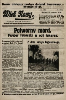 Wiek Nowy : popularny dziennik ilustrowany. 1926, nr 7542