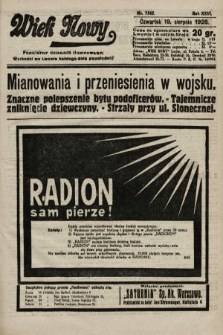 Wiek Nowy : popularny dziennik ilustrowany. 1926, nr 7545