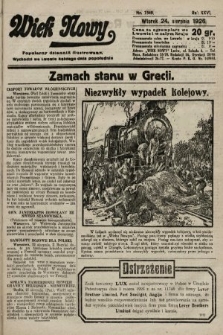 Wiek Nowy : popularny dziennik ilustrowany. 1926, nr 7549