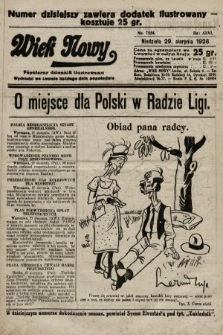 Wiek Nowy : popularny dziennik ilustrowany. 1926, nr 7554