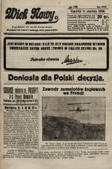 Wiek Nowy : popularny dziennik ilustrowany. 1926, nr 7563
