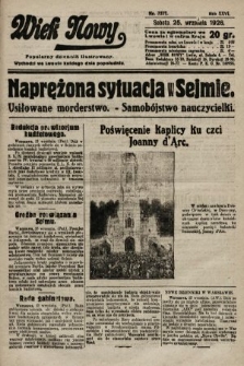 Wiek Nowy : popularny dziennik ilustrowany. 1926, nr 7577