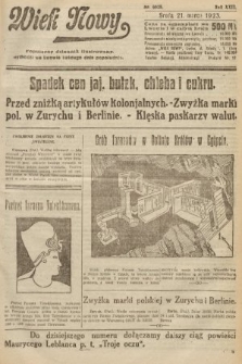 Wiek Nowy : popularny dziennik ilustrowany. 1923, nr 6525