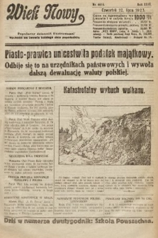 Wiek Nowy : popularny dziennik ilustrowany. 1923, nr 6615