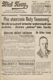 Wiek Nowy : popularny dziennik ilustrowany. 1923, nr 6703