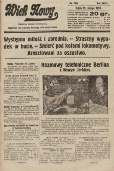 Wiek Nowy : popularny dziennik ilustrowany. 1928, nr 7994