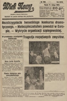 Wiek Nowy : popularny dziennik ilustrowany. 1928, nr 7996