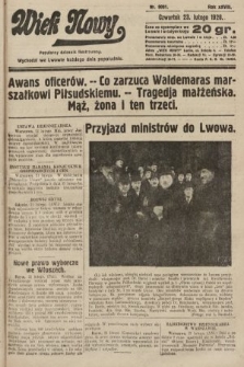 Wiek Nowy : popularny dziennik ilustrowany. 1928, nr 8001