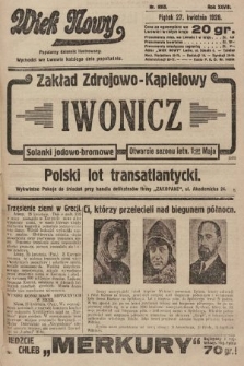 Wiek Nowy : popularny dziennik ilustrowany. 1928, nr 8055