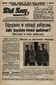 Wiek Nowy : popularny dziennik ilustrowany. 1926, nr 7584