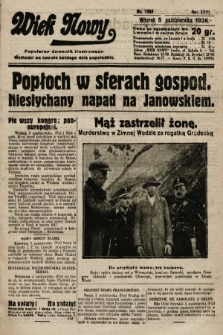 Wiek Nowy : popularny dziennik ilustrowany. 1926, nr 7585