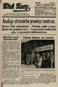 Wiek Nowy : popularny dziennik ilustrowany. 1926, nr 7594