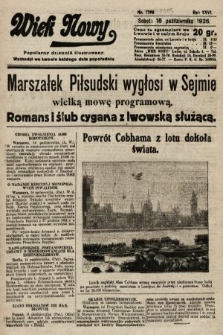 Wiek Nowy : popularny dziennik ilustrowany. 1926, nr 7595