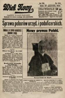 Wiek Nowy : popularny dziennik ilustrowany. 1926, nr 7598