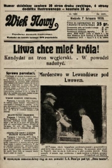 Wiek Nowy : popularny dziennik ilustrowany. 1926, nr 7613