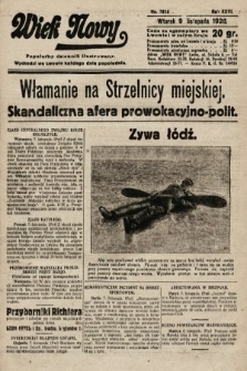 Wiek Nowy : popularny dziennik ilustrowany. 1926, nr 7614