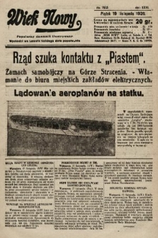 Wiek Nowy : popularny dziennik ilustrowany. 1926, nr 7623
