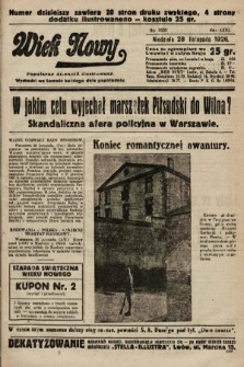 Wiek Nowy : popularny dziennik ilustrowany. 1926, nr 7631