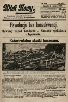 Wiek Nowy : popularny dziennik ilustrowany. 1926, nr 7634