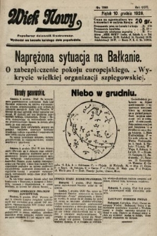 Wiek Nowy : popularny dziennik ilustrowany. 1926, nr 7640
