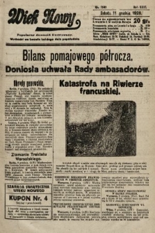 Wiek Nowy : popularny dziennik ilustrowany. 1926, nr 7641