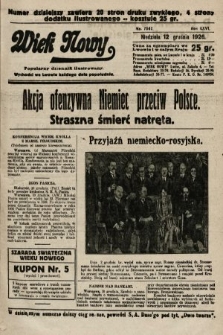 Wiek Nowy : popularny dziennik ilustrowany. 1926, nr 7642