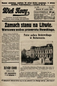 Wiek Nowy : popularny dziennik ilustrowany. 1926, nr 7648