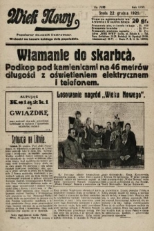 Wiek Nowy : popularny dziennik ilustrowany. 1926, nr 7650