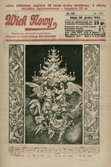 Wiek Nowy : popularny dziennik ilustrowany. 1926, nr 7653