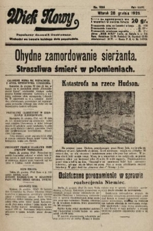 Wiek Nowy : popularny dziennik ilustrowany. 1926, nr 7654