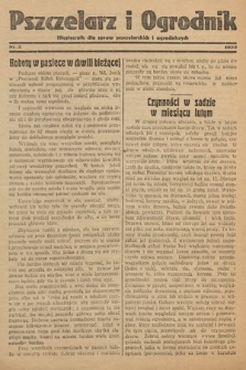 Pszczelarz i Ogrodnik : miesięcznik dla spraw pszczelarskich i ogrodniczych. 1933, nr 2