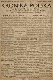 Kronika Polska : Non-Periodical Report and Appeal for Members of the Polish Society in London, nr 3