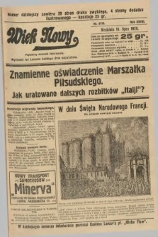 Wiek Nowy : popularny dziennik ilustrowany. 1928, nr 8118