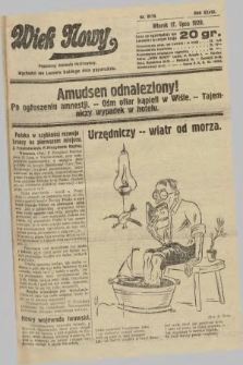 Wiek Nowy : popularny dziennik ilustrowany. 1928, nr 8119