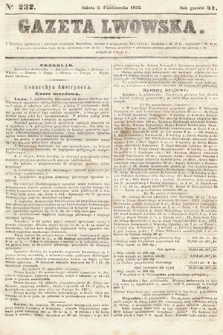 Gazeta Lwowska. 1852, nr 232