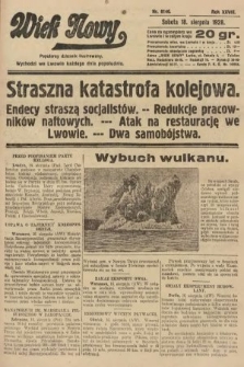 Wiek Nowy : popularny dziennik ilustrowany. 1928, nr 8146
