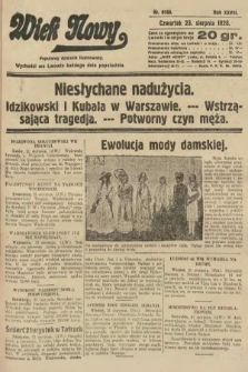 Wiek Nowy : popularny dziennik ilustrowany. 1928, nr 8150