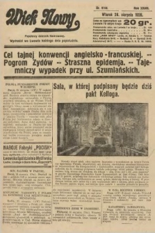 Wiek Nowy : popularny dziennik ilustrowany. 1928, nr 8154