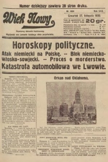 Wiek Nowy : popularny dziennik ilustrowany. 1930, nr 8834