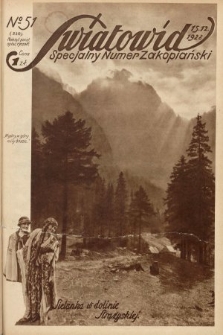 Światowid : specjalny numer zakopiański. 1928, nr 51